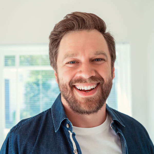 man smiling